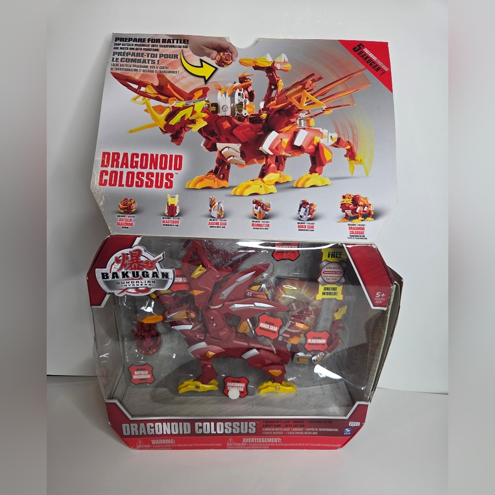 Bakugan Dragonoid Colossus Gundalian Invaders Spin Master Toy Battle Cards